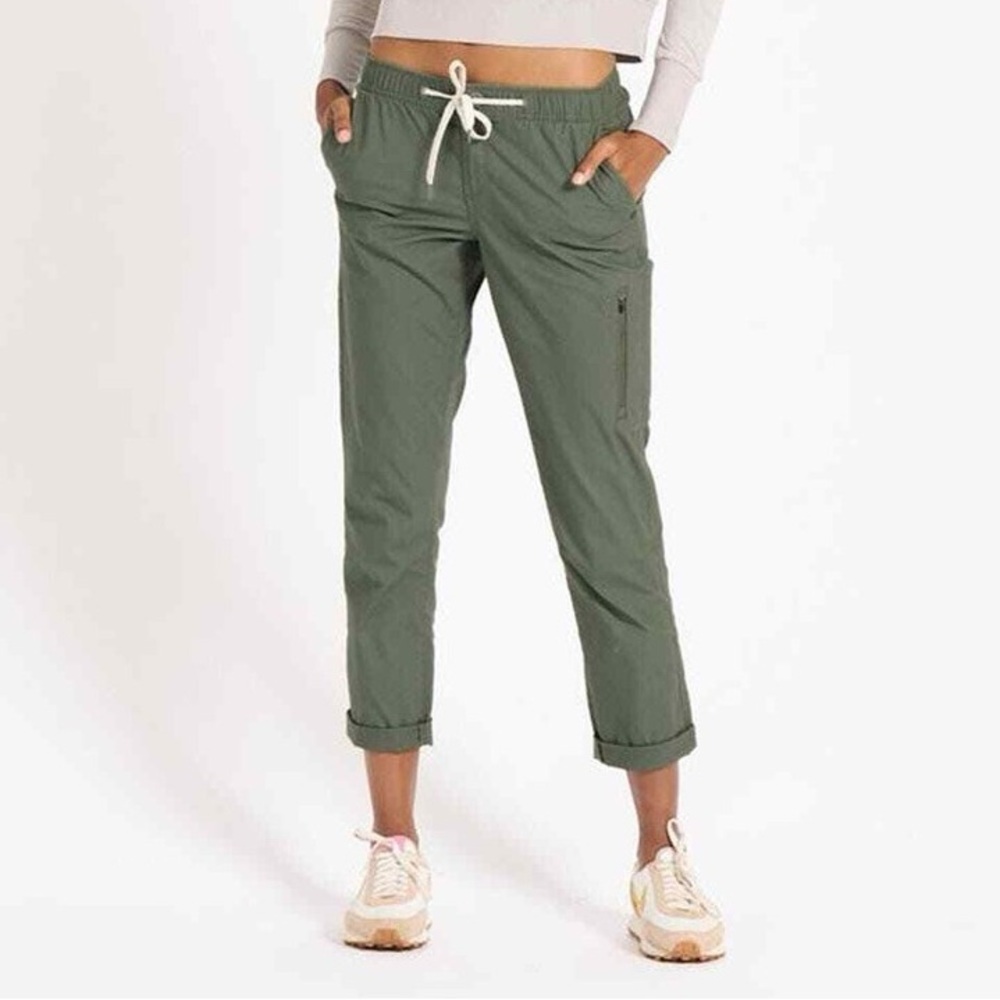 Vuori Ripstop DuraTerra Active Slim Fit Pants Army Green Women’s